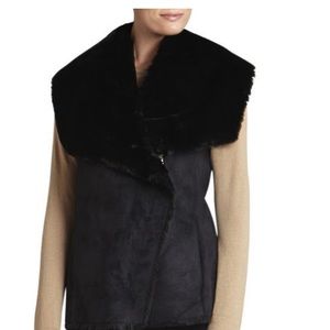 BCBG draped vest